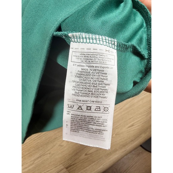 Adidas Colorblock Sweatshirt Teal Pink Blue Crewneck Cozy Athleisure M - Picture 6 of 6